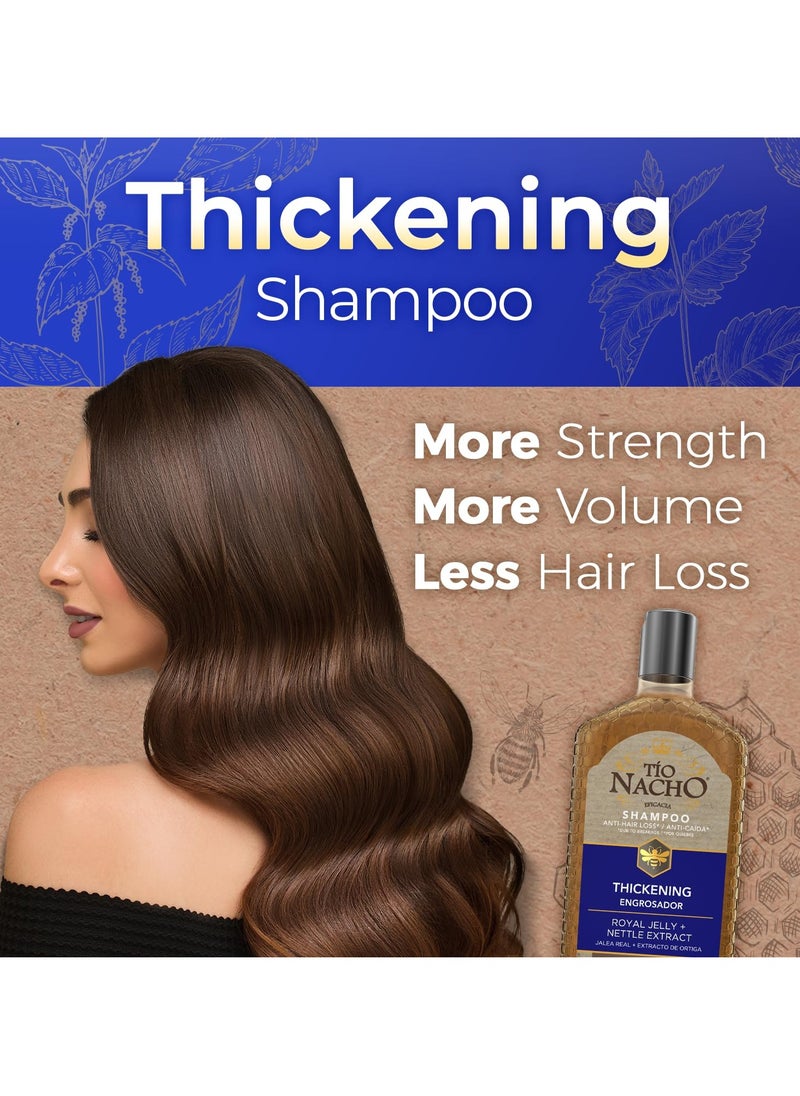 Tio Nacho Tio Nacho Anti Hair Loss Thickening Volume Filler Shampoo with Royal Jelly & Rosemary, Volumizing & Body-Boosting Hair Care, 14 Fluid Ounces  - Image 2