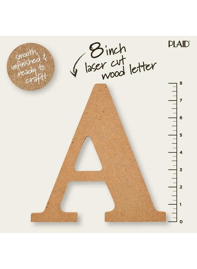 بلايد حرف خشبي غير مكتمل 8 بوصة سطح خشبي مثالي لمشاريع الفنون والحرف اليدوية 63580 8 بوصة - Image 2