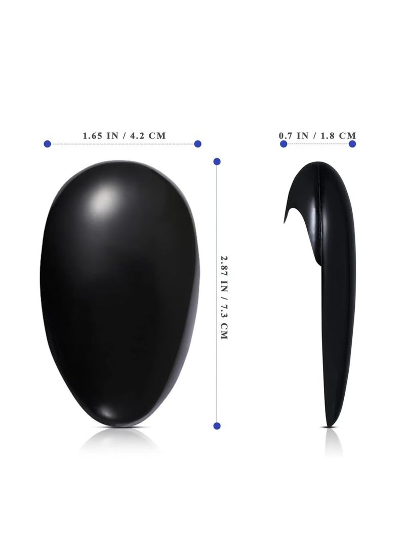 GMORO 8pcs Black Professionale Hair Salon Ear Cover Pads Sheets Ear Protector Hairdressing Dye Coloring Caps Ear Prtotection Earmuff for Hair Salon Hair Coloring Hair Treatment - Image 4