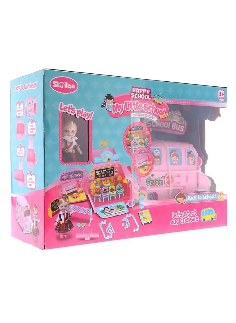 Similan - Similan School Bus With Doll - Image 1