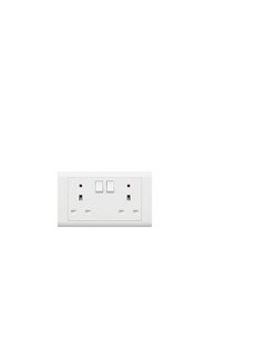 MK MK 13Ax2G 1Way Switch Socket With Neon MV2647WHI 