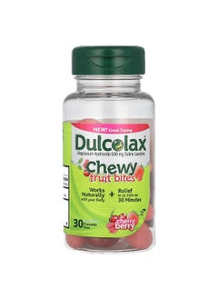 DULCOLAX Dulcolax, Chewy Fruit Bites, Cherry Berry, 30 Chewable Bites  - Image 1