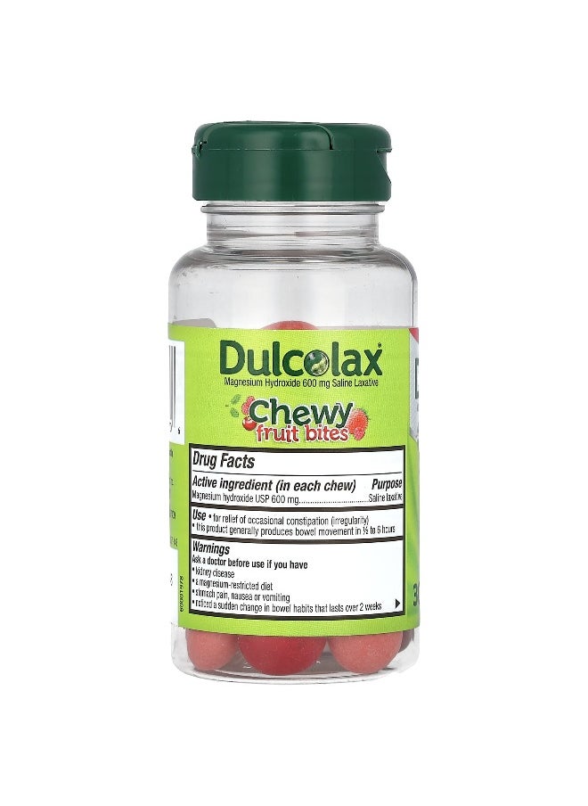 DULCOLAX - Dulcolax, Chewy Fruit Bites, Cherry Berry, 30 Chewable Bites - Image 1
