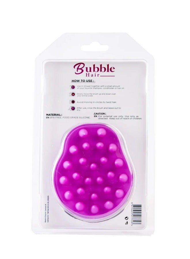 بابل فرشاة تدليك فروة الرأس بابل - بنفسجي | تنظيف عميق وتدليك لفروة الرأس - Image 2