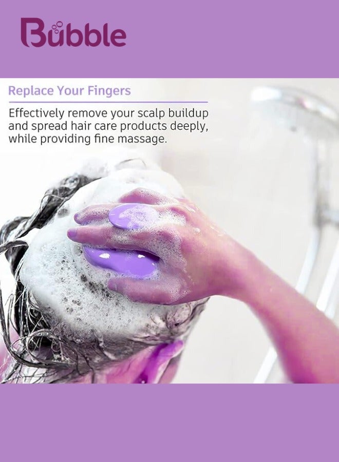 بابل فرشاة تدليك فروة الرأس بابل - بنفسجي | تنظيف عميق وتدليك لفروة الرأس - Image 3
