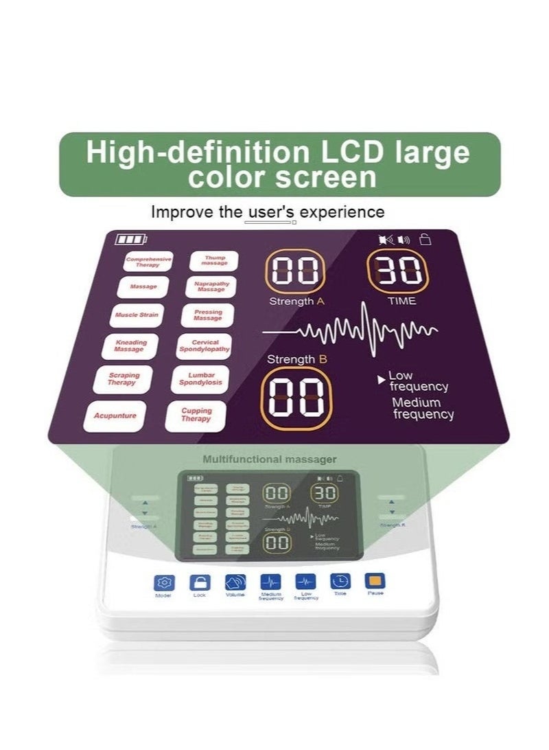 والالا جهاز تدليك نبضي مزدوج بتردد متوسط ​​إلى منخفض، جهاز تدريب تحفيز العضلات للقوة والتعافي، جهاز علاج طبيعي احترافي لإعادة تأهيل إصابات العضلات، أداة فعالة لاستعادة العضلات للرياضيين وعشاق اللياقة البدنية - Image 3