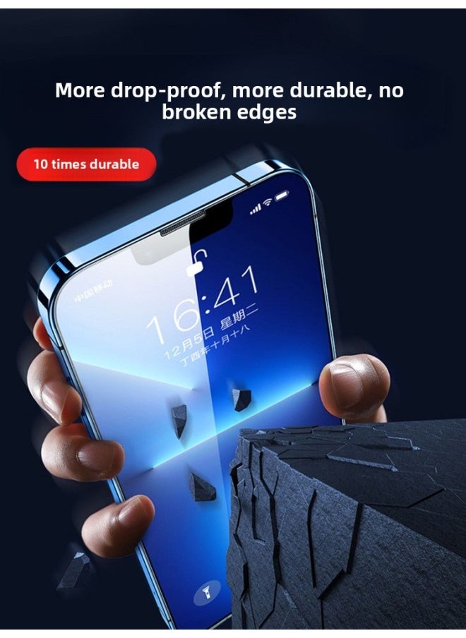 Generic Suitable For Iphone 13 Tempered Film For Iphone12 Mobile Phone 11Pro Full Screen Max HD X Anti-fingerprint 6s Anti-sweat X-Colour:[peepproof Model] Special Grade Explosion-proof★Does Not Stick To Fingerprints★3-pack-Size:For Iphone 8  - Image 4
