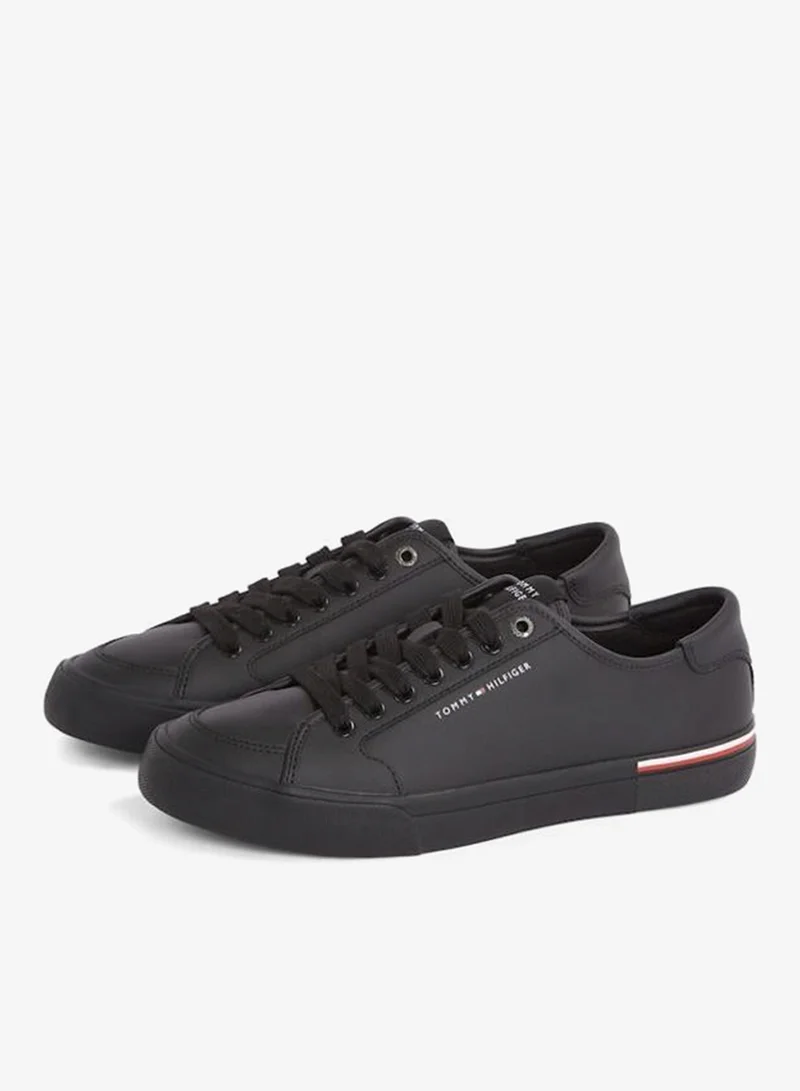 TOMMY HILFIGER  CORE VULCANISED LEATHER TRAINERS for Men | Best Price UAE