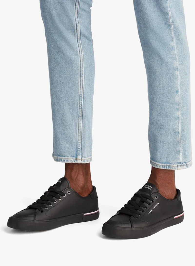 TOMMY HILFIGER  CORE VULCANISED LEATHER TRAINERS for Men | Best Price UAE