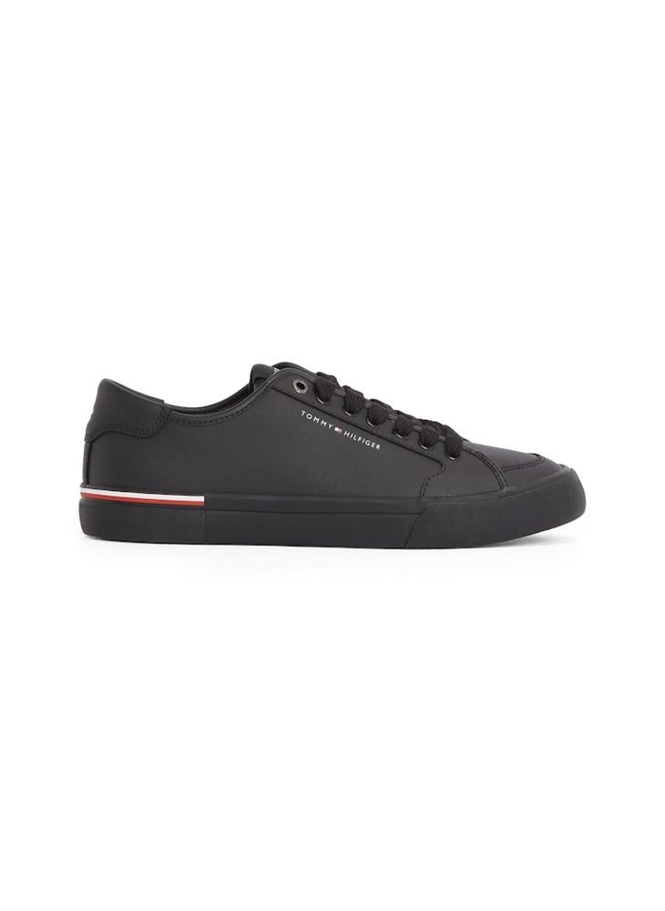 TOMMY HILFIGER CORE VULCANISED LEATHER TRAINERS  - Image 1
