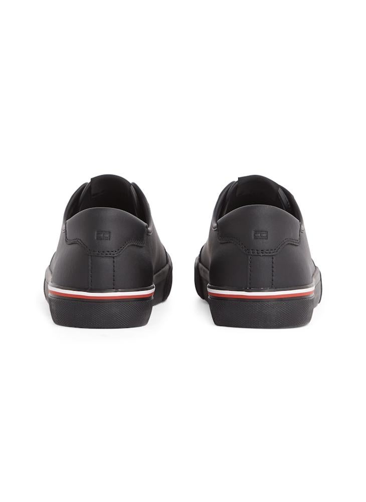 TOMMY HILFIGER CORE VULCANISED LEATHER TRAINERS  - Image 3
