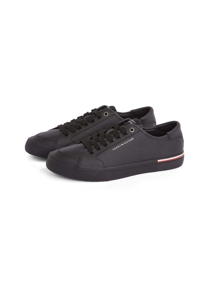 TOMMY HILFIGER CORE VULCANISED LEATHER TRAINERS  - Image 4