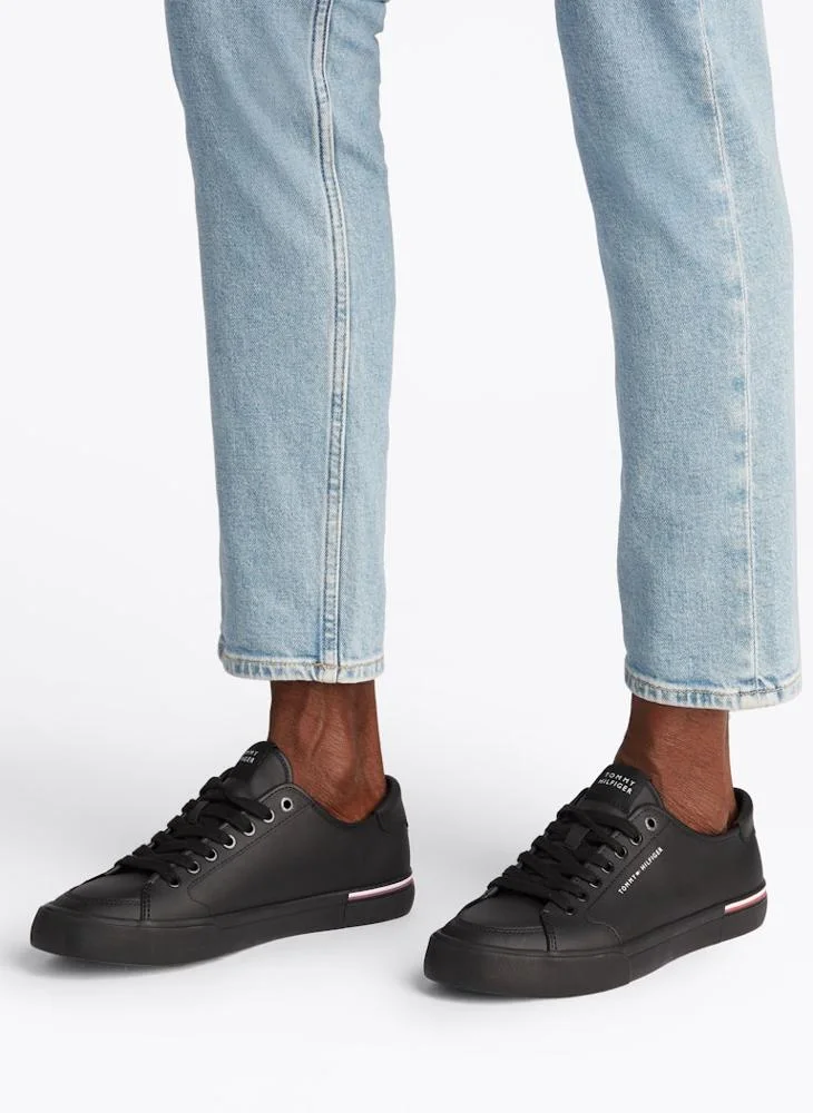 TOMMY HILFIGER CORE VULCANISED LEATHER TRAINERS