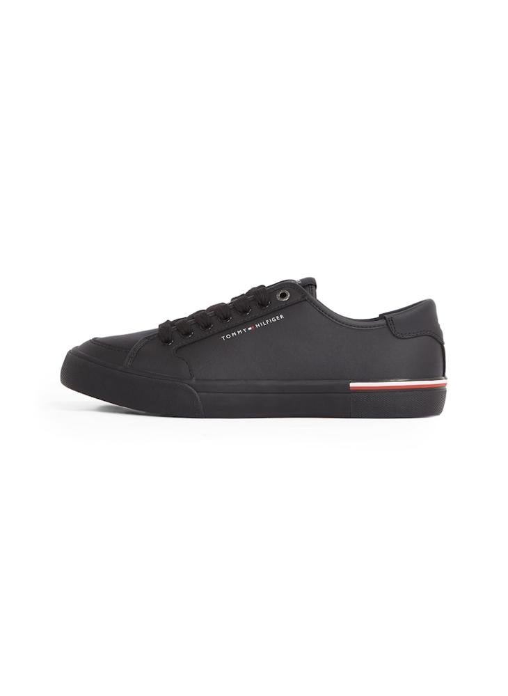 TOMMY HILFIGER CORE VULCANISED LEATHER TRAINERS  - Image 2