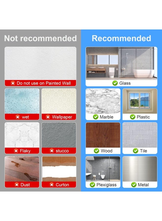 20 Packs Self Adhesive Wall Hooks Heavy Duty 22lb(Max), Waterproof Transparent Wall Hooks for Hanging Sticky Hooks Wall Hangers for Door Bathroom Shower Kitchen Outdoor Utility Hooks Hanger - Image 5