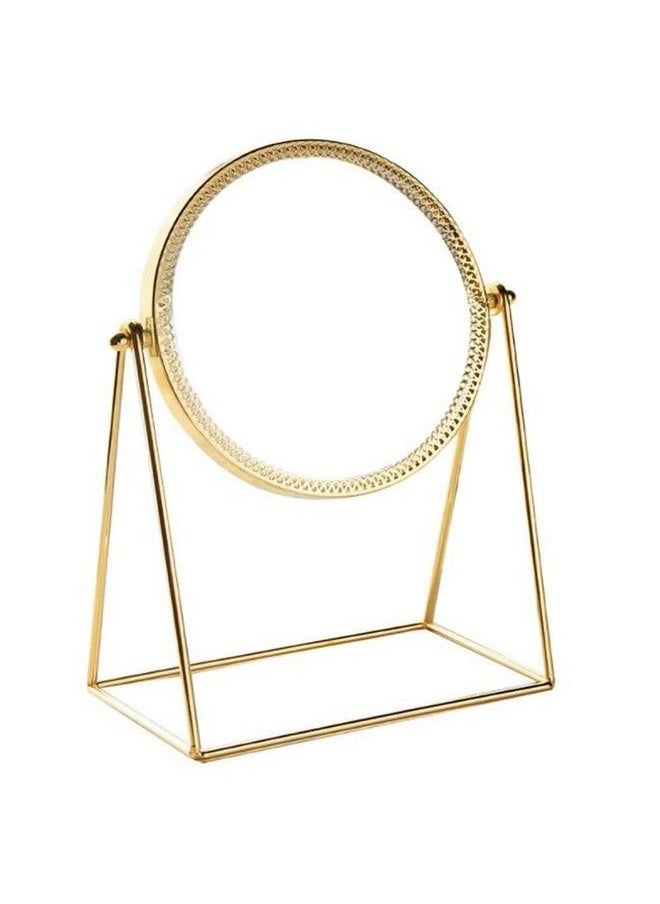 360° Rotate Golden Beauty Makeup Mirror With Stand ; Portable Princess Beauty Foldable Mirrors For Dressing ; Jewelry ; Parlor ; Best Wish For Gift (15Cm1Pcs Tabletop Mount Framed Round) - pzsku/Z31642914DDE31836A018Z/45/_/1689145434/1bdb554a-5c81-43c4-827a-afa593594832