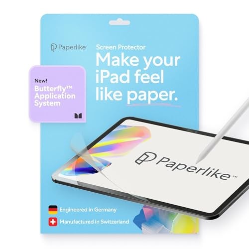 Paperlike® 3 Screen Protector (2x) for iPad mini (A17 Pro, 7th generation) & iPad mini (6th generation) – True Paper-Feel, Bubble-Free Install (Butterfly), Protects Pencil Tip - Image 1