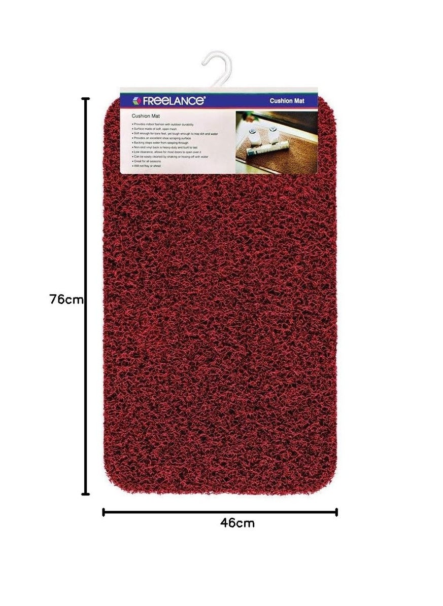 Freelance Freelance Contemporary Door Mat (Red/Black, PVC, 76 x 46 cm)  - Image 2