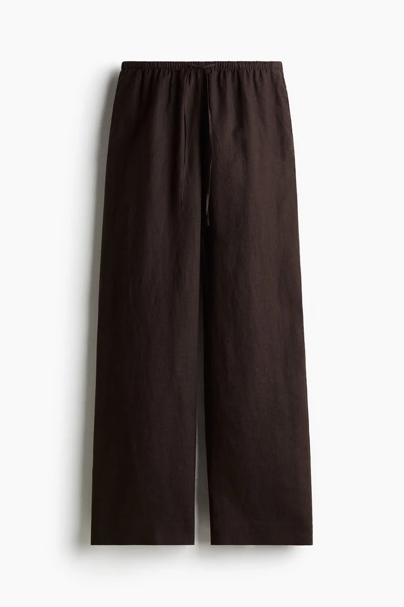 H&M Linen drawstring trousers