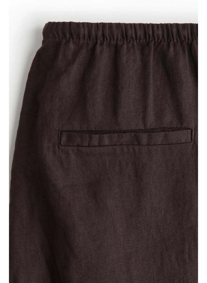 H&M Linen drawstring trousers