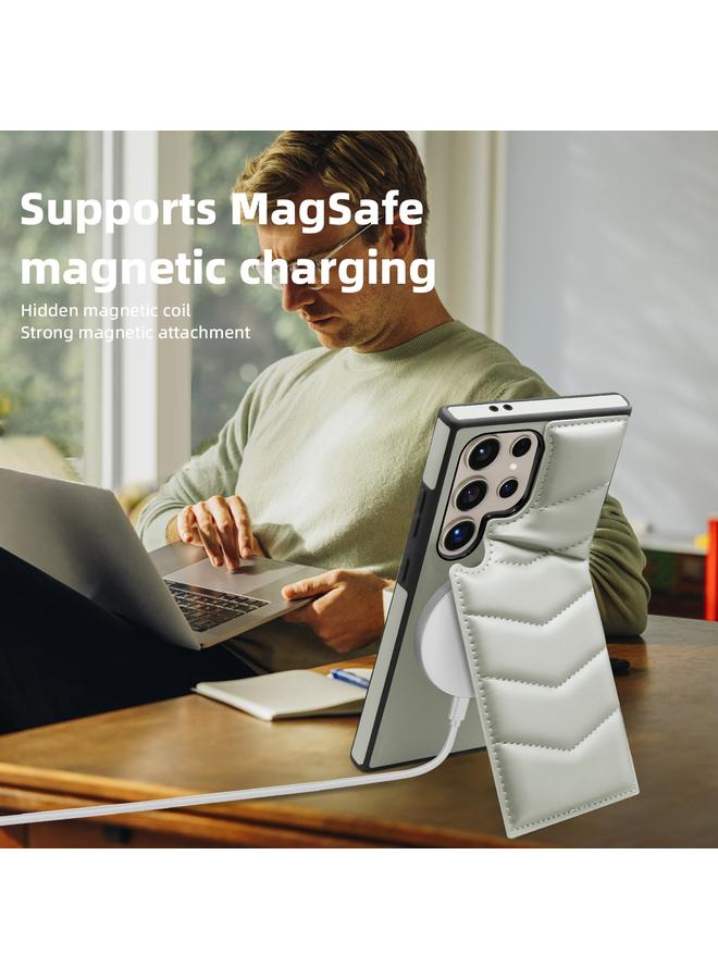 اس-توب جراب لهاتف Samsung Galaxy S22+ 5G مزود بغطاء للرأس وحقيبة بطاقات وحافظة هاتف MagSafe - Image 3