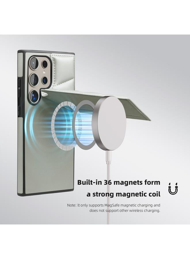 اس-توب جراب لهاتف Samsung Galaxy S22+ 5G مزود بغطاء للرأس وحقيبة بطاقات وحافظة هاتف MagSafe - Image 2