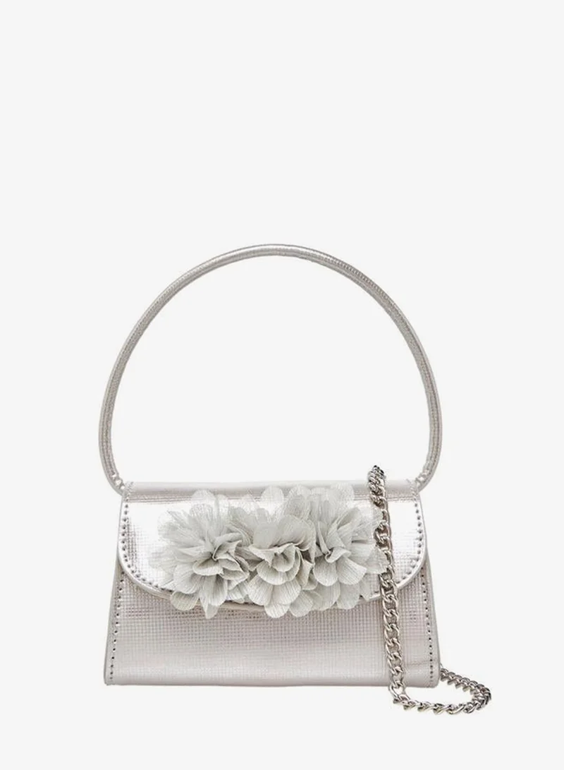Celeste Floral Applique Crossbody Bag with Chain Strap Ramadan Collection
