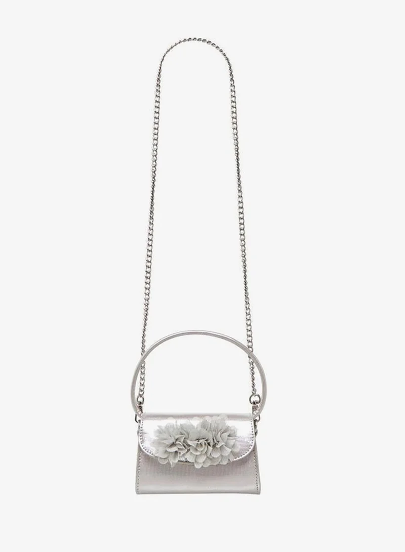 Celeste Floral Applique Crossbody Bag with Chain Strap Ramadan Collection