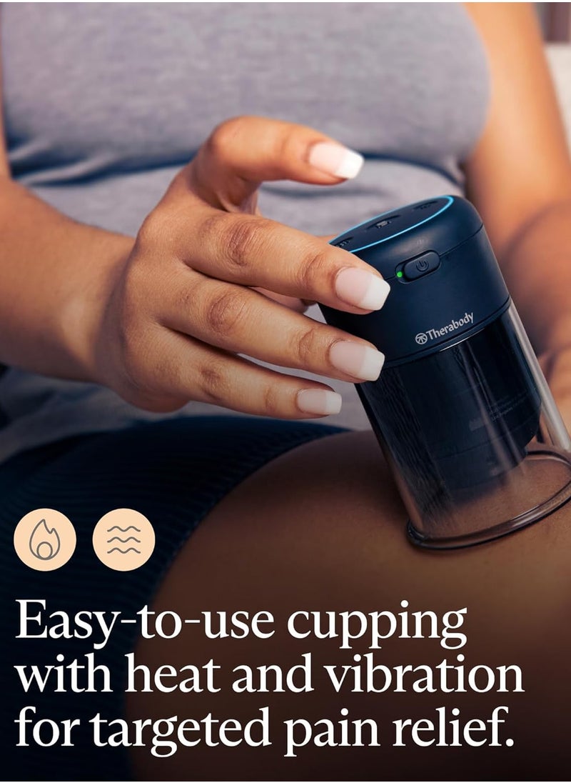 Therabody - Therabody TheraCup Single - Portable Cupping Therapy - Muscle Tension Relief and Blood Circulation Device for Professionals & On-The-Go Athletes - Smart Cupping Therapy with ThermaVibration Technology - Image 1