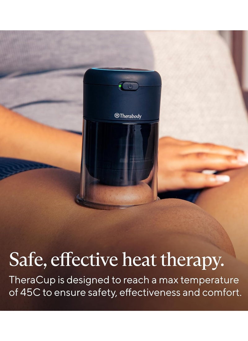 Therabody - Therabody TheraCup Single - Portable Cupping Therapy - Muscle Tension Relief and Blood Circulation Device for Professionals & On-The-Go Athletes - Smart Cupping Therapy with ThermaVibration Technology - Image 1