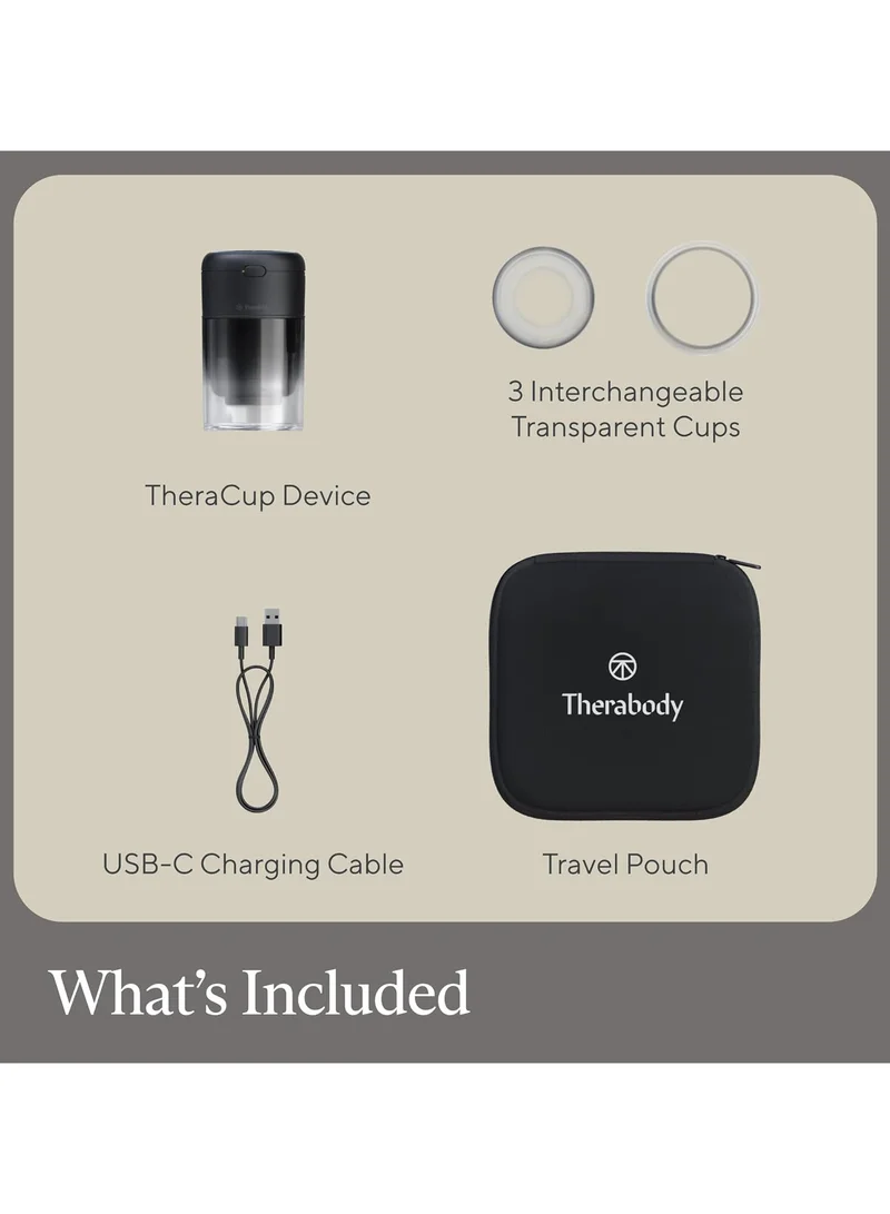 Therabody Therabody TheraCup Single - Portable Cupping Therapy - Muscle Tension Relief and Blood Circulation Device for Professionals & On-The-Go Athletes - Smart Cupping Therapy with ThermaVibration Technology