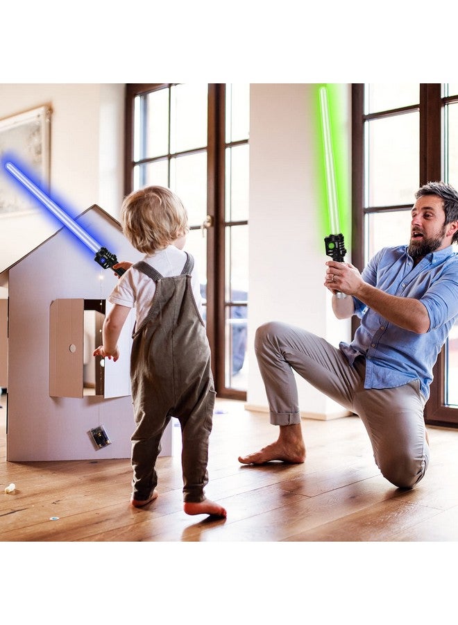 Toy Light Up Saber 3 Pack Lightup Sabers, Extendable & Collapsable Light Up Saber Sword, Saber Toy Set With Motion Sensitive Fx Sound, Galaxy War Light Up Sword Toy For Kids Adults Cosplay - Image 5