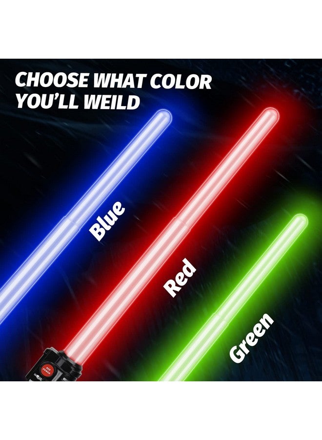 Toy Light Up Saber 3 Pack Lightup Sabers, Extendable & Collapsable Light Up Saber Sword, Saber Toy Set With Motion Sensitive Fx Sound, Galaxy War Light Up Sword Toy For Kids Adults Cosplay - Image 4