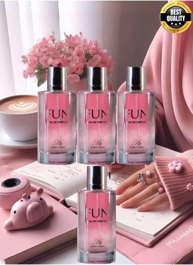 ألينا كوريل 4 قطع عطر فنن ألينا كوريل 100 مل  - Image 1