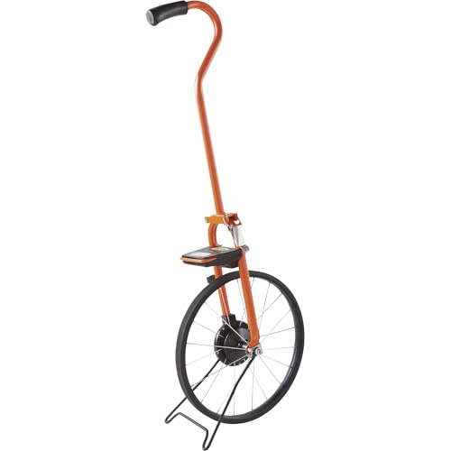Keson MP401E Electronic Metal Frame Measuring Wheel with Spoked Wheel, 15-1/2-Inch Diameter, Yellow - Image 1