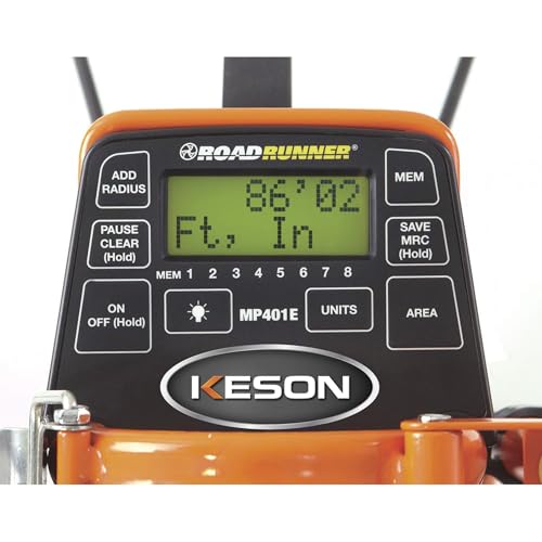 Keson MP401E Electronic Metal Frame Measuring Wheel with Spoked Wheel, 15-1/2-Inch Diameter, Yellow - Image 3