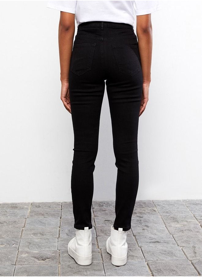 LC WAIKIKI - High Waist Super Skinny Fit Straight Pocket Detailed Women's Rodeo Jeans - Image 1