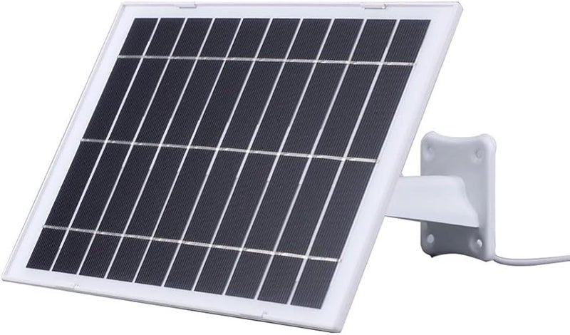 White 5V 8W Monocrystalline Solar Panel Type C 3M Cable For Outdoor Camera Charging - Image 2