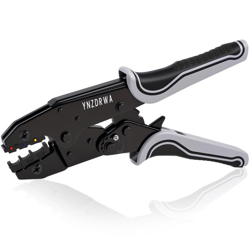 YNZDRWA Crimping Tool for Heat Shrink Connectors, Upgraded Wire Crimper Tool, Ratcheting Wire Terminal Crimper - Crimping Pliers - Ratchet Terminal Crimper for 10 to 22 AWG Wire - Image 1