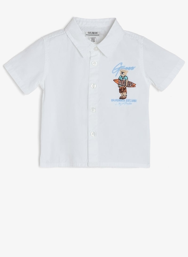GUESS Infant Short Sleeve Shirt And Shorts Set - Image 2