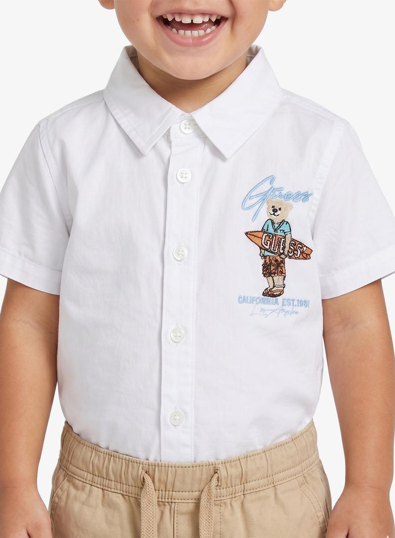 GUESS Infant Short Sleeve Shirt And Shorts Set - Image 3