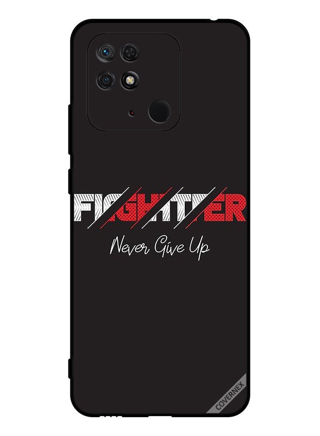 Covernex Protective Case Cover For Xiaomi Redmi 10C Fighter Never Give Up - Image 1