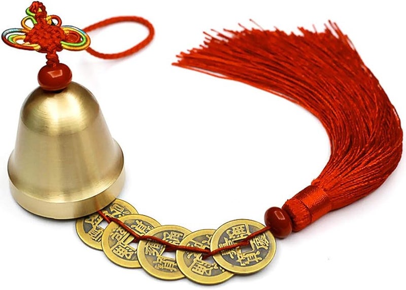 Deep Tone Wind Chime For Home Garden Wealth Luck Protection Vintage Hanging Bell - Image 1