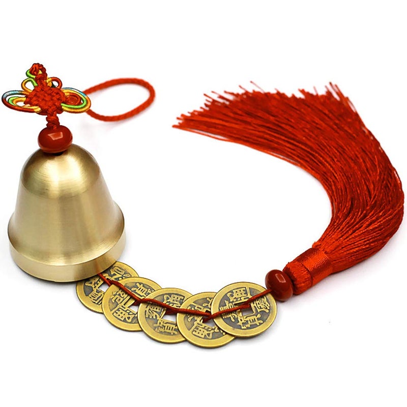 Deep Tone Wind Chime For Home Garden Wealth Luck Protection Vintage Hanging Bell - Image 2