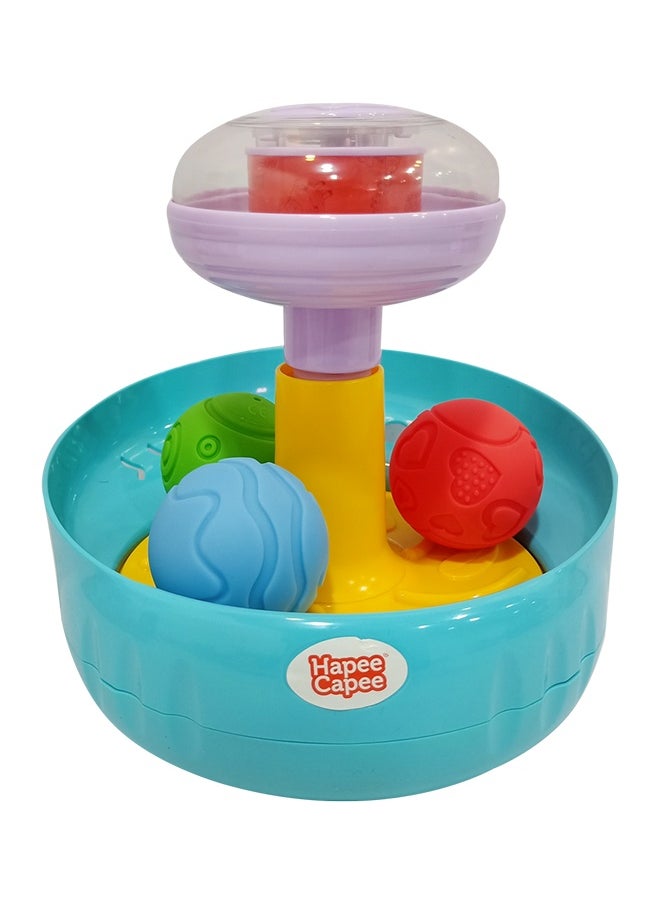 Hapee Capee First Spinning Top, Spinning Toy with three balls with different colours, Best Gift toys for 6+ months.  - Image 1