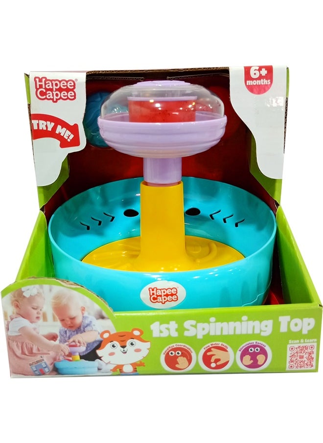Hapee Capee First Spinning Top, Spinning Toy with three balls with different colours, Best Gift toys for 6+ months.  - Image 2