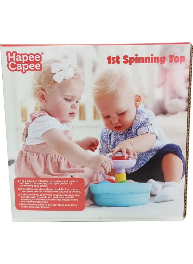Hapee Capee First Spinning Top, Spinning Toy with three balls with different colours, Best Gift toys for 6+ months.  - Image 3