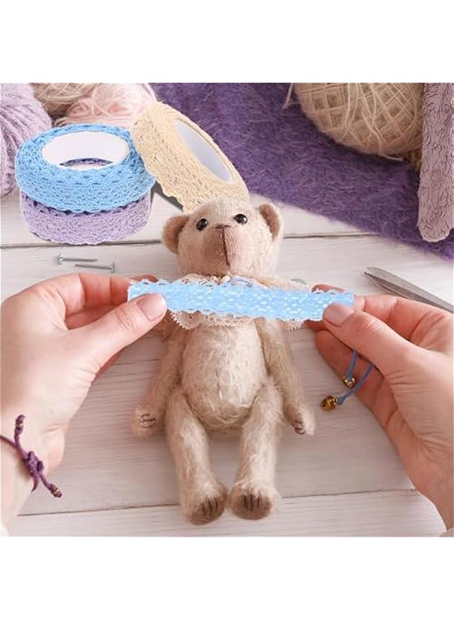 Generic 3 Rolls of Color Hollow Lace Tape Lace Trim Ribbon Adhesive Tape Self-Adhesive Lace Tape Cloth Lace Tapes for Scrapbooking, Card Making  - Image 4