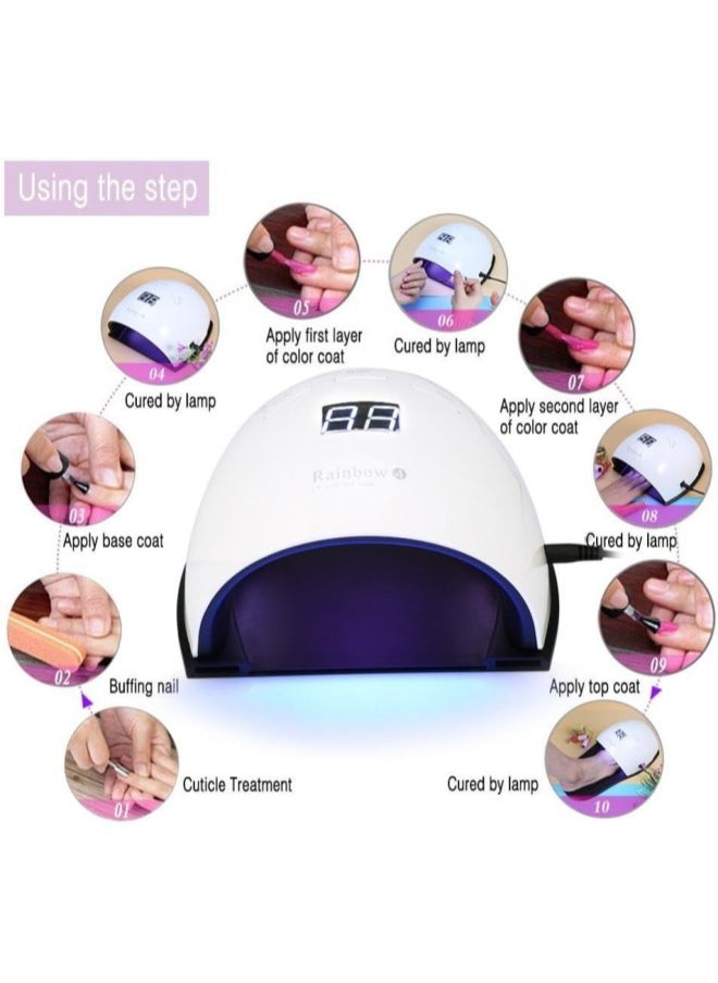 klarako - UV LED Nail Dryer Lamp, Manicure Pedicure Tools with Smart Sensor & 3 Modes Time Setting for Nail Gel Polish Curing - Image 1