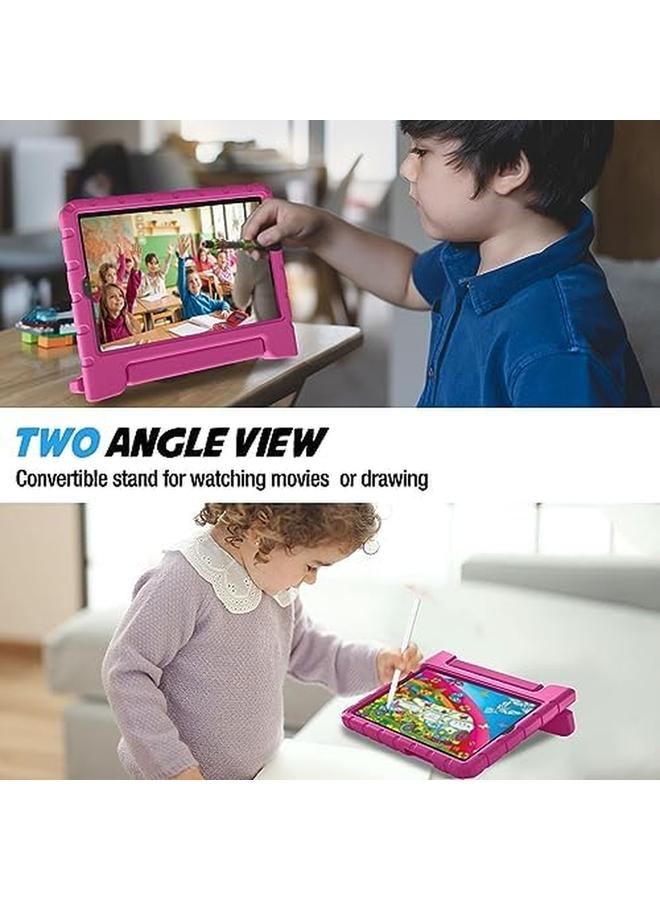 Procases Kids Case For Lenovo Tab M9 9 Inch 2023 Shockproof Lightweight Kids Friendly Case With Convertible Handle Stand For Girls Boys Children Toddler Baby Magenta - Image 3